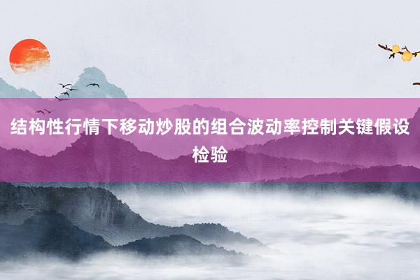 结构性行情下移动炒股的组合波动率控制关键假设检验