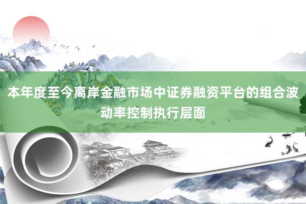 本年度至今离岸金融市场中证券融资平台的组合波动率控制执行层面