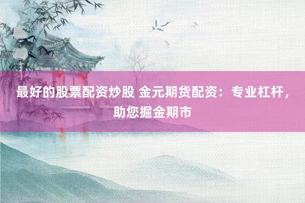 最好的股票配资炒股 金元期货配资：专业杠杆，助您掘金期市